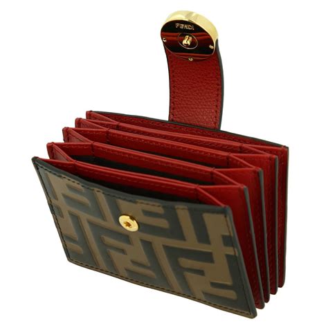 fendi red wallet